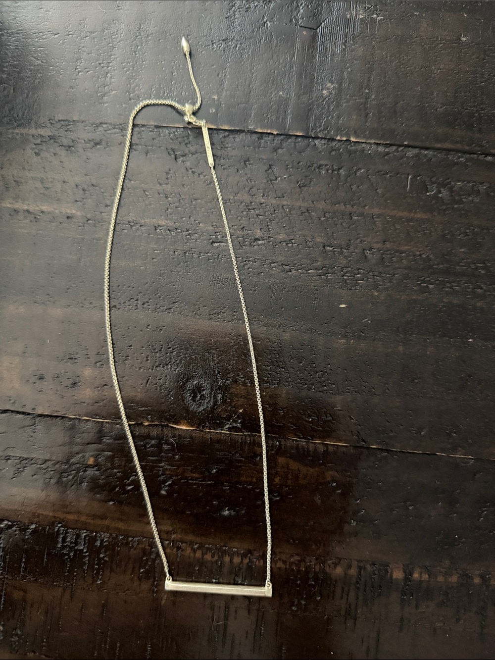 Kendra Scott Gold Bar Slider Necklace